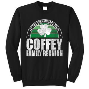 Retro Coffey Family Reunion Funny Irish Sweatshirt