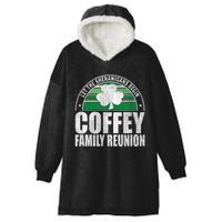 Retro Coffey Family Reunion Funny Irish Hooded Wearable Blanket