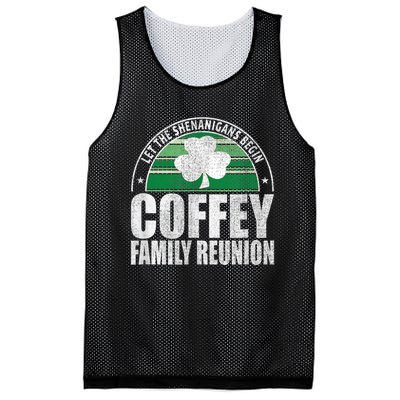 Retro Coffey Family Reunion Funny Irish Mesh Reversible Basketball Jersey Tank