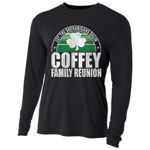 Retro Coffey Family Reunion Funny Irish Cooling Performance Long Sleeve Crew