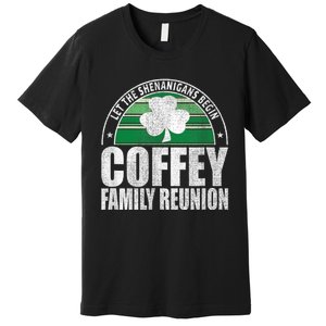 Retro Coffey Family Reunion Funny Irish Premium T-Shirt