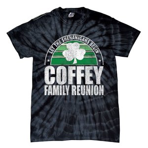 Retro Coffey Family Reunion Funny Irish Tie-Dye T-Shirt