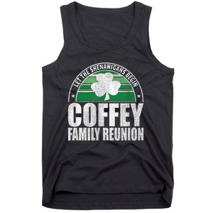 Retro Coffey Family Reunion Funny Irish Tank Top