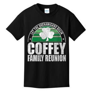 Retro Coffey Family Reunion Funny Irish Kids T-Shirt