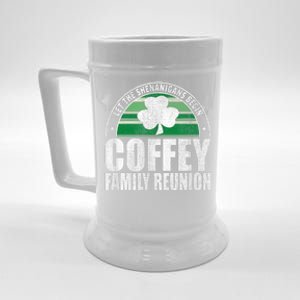 Retro Coffey Family Reunion Funny Irish Beer Stein