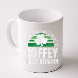 Retro Coffey Family Reunion Funny Irish Coffee Mug