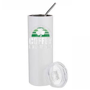 Retro Coffey Family Reunion Funny Irish Stainless Steel Tumbler