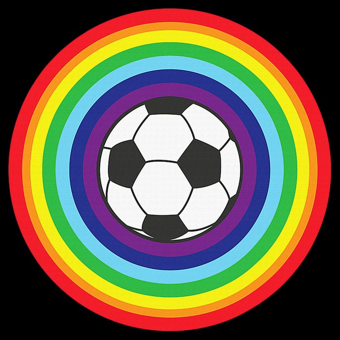 Rainbow Circle Football For Soccer Lover Best Sports Pride Impact Tech Backpack