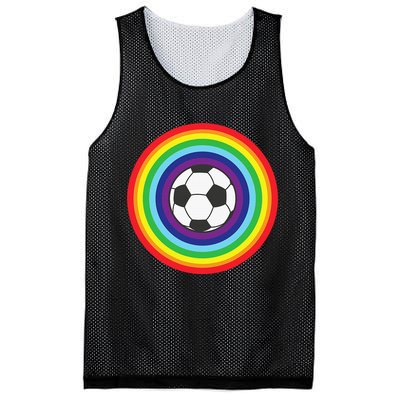 Rainbow Circle Football For Soccer Lover Best Sports Pride Mesh Reversible Basketball Jersey Tank