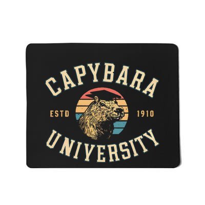 Retro Capybara Funny Capybara Lover For Women Mousepad