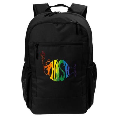 Rainbow Color Fish Cool Backpack