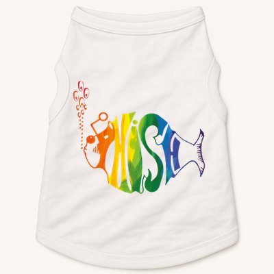 Rainbow Color Fish Cool Doggie Tank