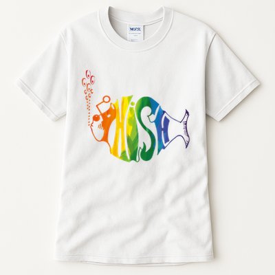 Rainbow Color Fish Cool Tall T-Shirt