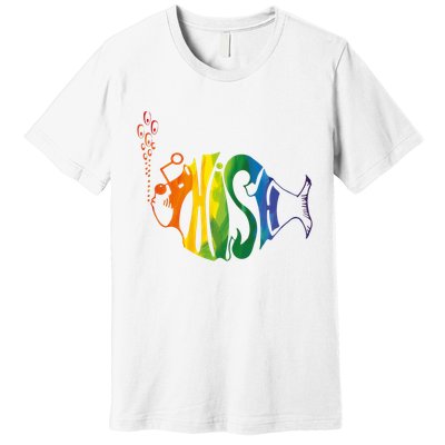 Rainbow Color Fish Cool Premium T-Shirt