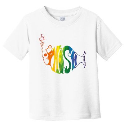 Rainbow Color Fish Cool Toddler T-Shirt