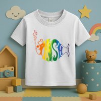 Rainbow Color Fish Cool Toddler T-Shirt