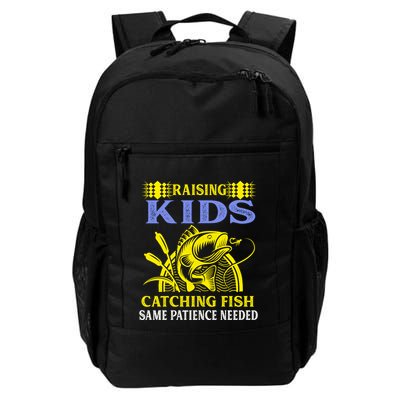 Rising Catching Fish Same Patience Needed Fishing Mom Gift Daily Commute Backpack