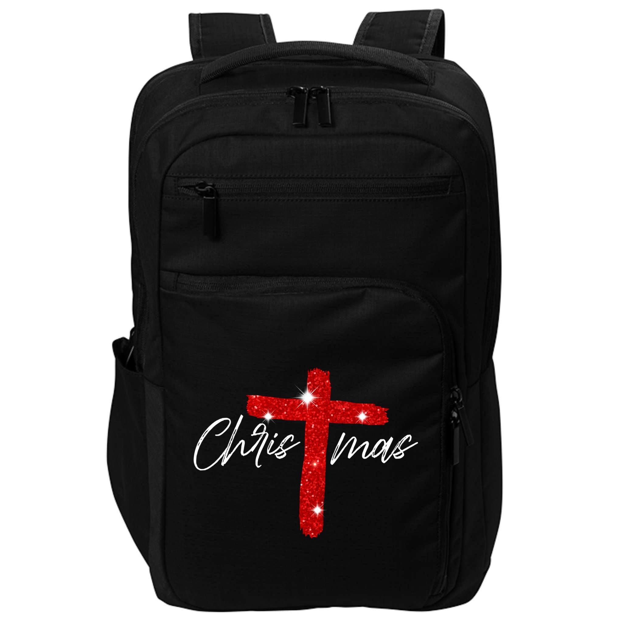 Retro Christmas Faith Cross Xmas Jesus Christmas Impact Tech Backpack