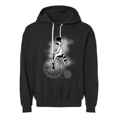 Raccon Circus Funny Fancy Raccon Garment-Dyed Fleece Hoodie