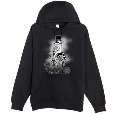 Raccon Circus Funny Fancy Raccon Premium Pullover Hoodie