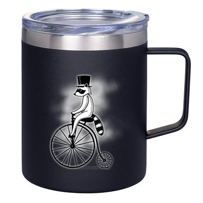 Raccon Circus Funny Fancy Raccon 12oz Stainless Steel Coffee Mug