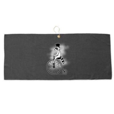 Raccon Circus Funny Fancy Raccon Large Microfiber Waffle Golf Towel