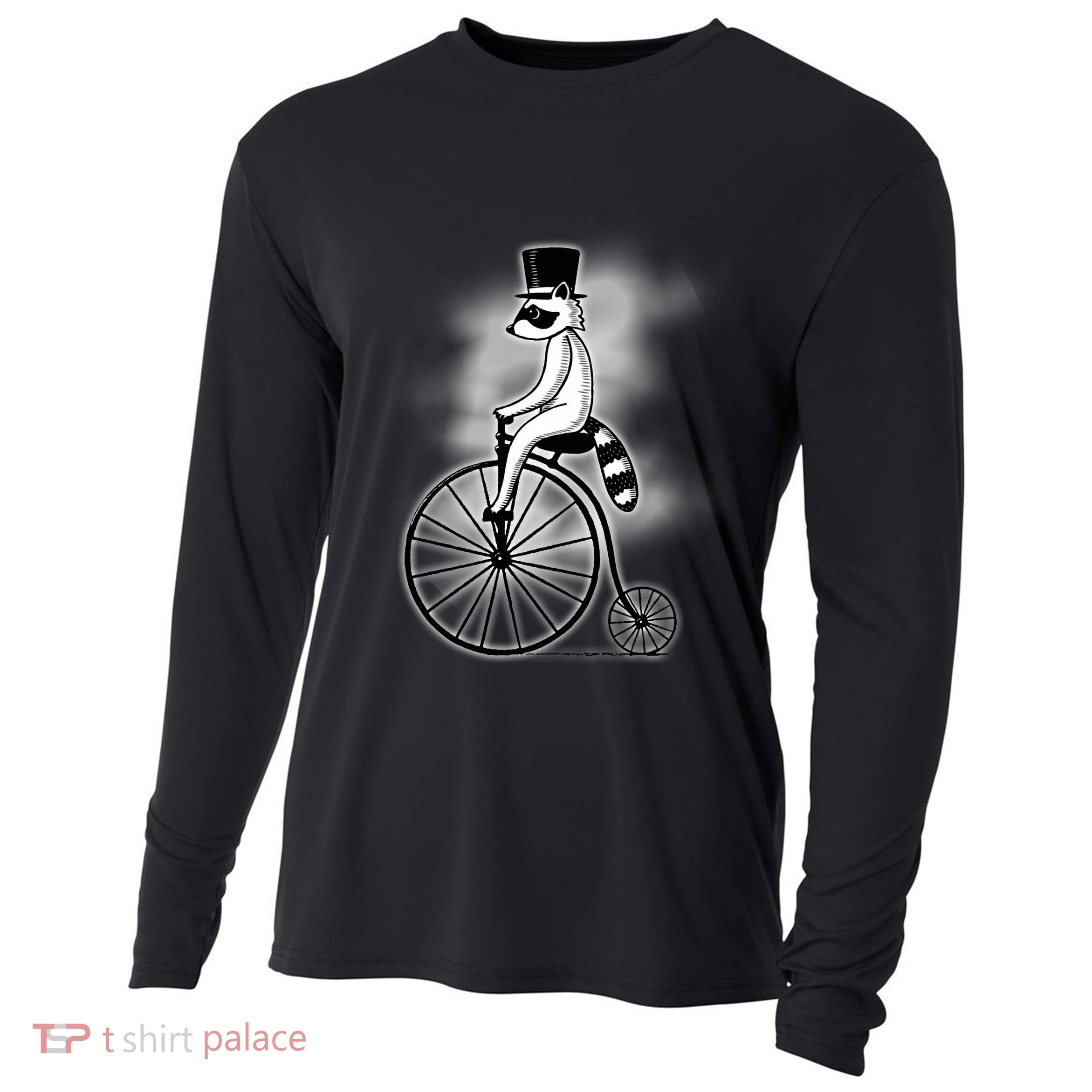 Raccon Circus Funny Fancy Raccon Cooling Performance Long Sleeve Crew