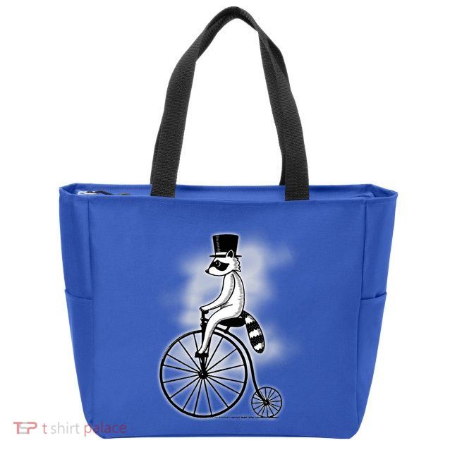 Raccon Circus Funny Fancy Raccon Zip Tote Bag