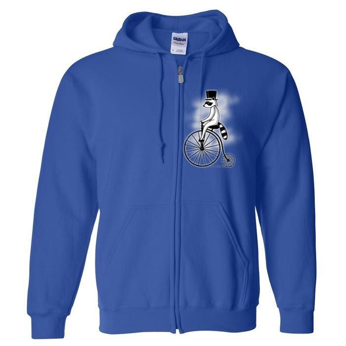 Raccon Circus Funny Fancy Raccon Full Zip Hoodie