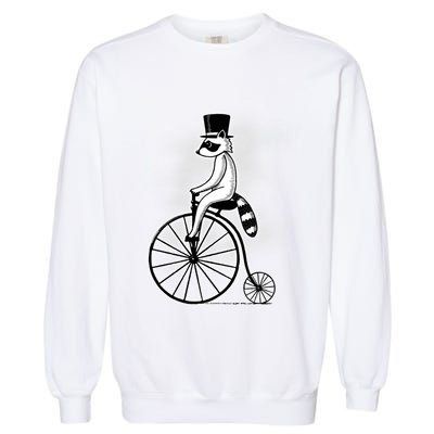 Raccon Circus Funny Fancy Raccon Garment-Dyed Sweatshirt