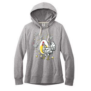 Roseanne Chicken Funny Roseanne Rooster And Egg Women's Fleece Hoodie