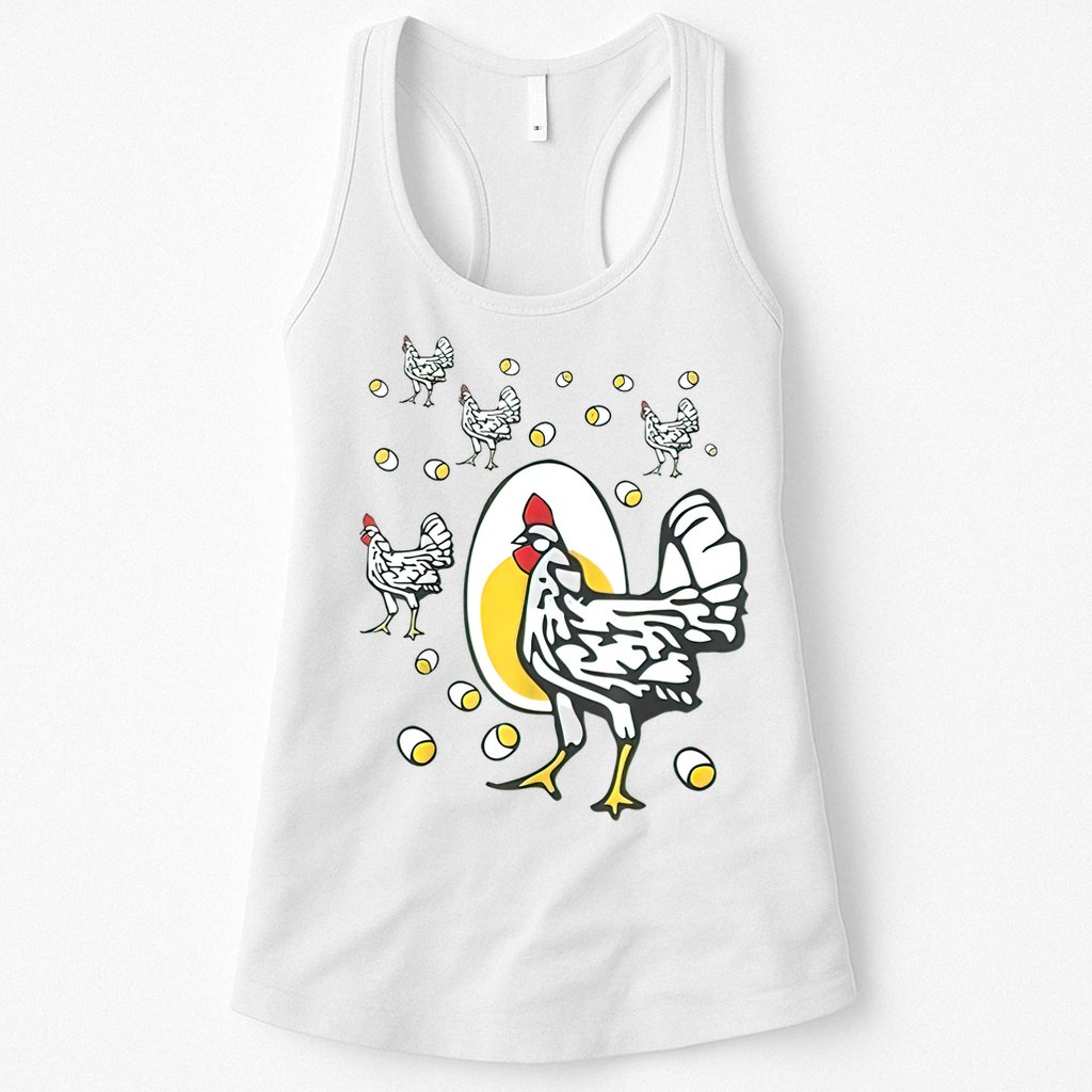 Roseanne Chicken Funny Roseanne Rooster And Egg Womens Tank Top