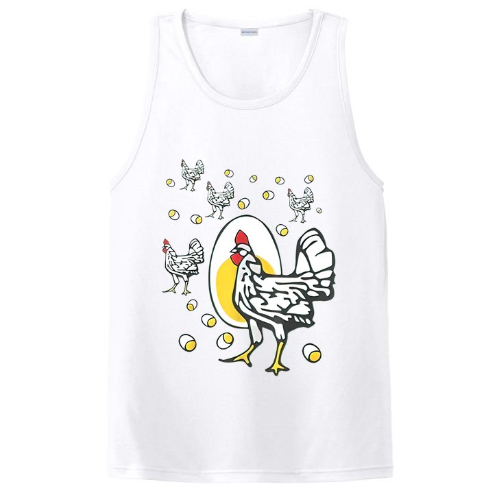 Roseanne Chicken Funny Roseanne Rooster And Egg PosiCharge Competitor Tank