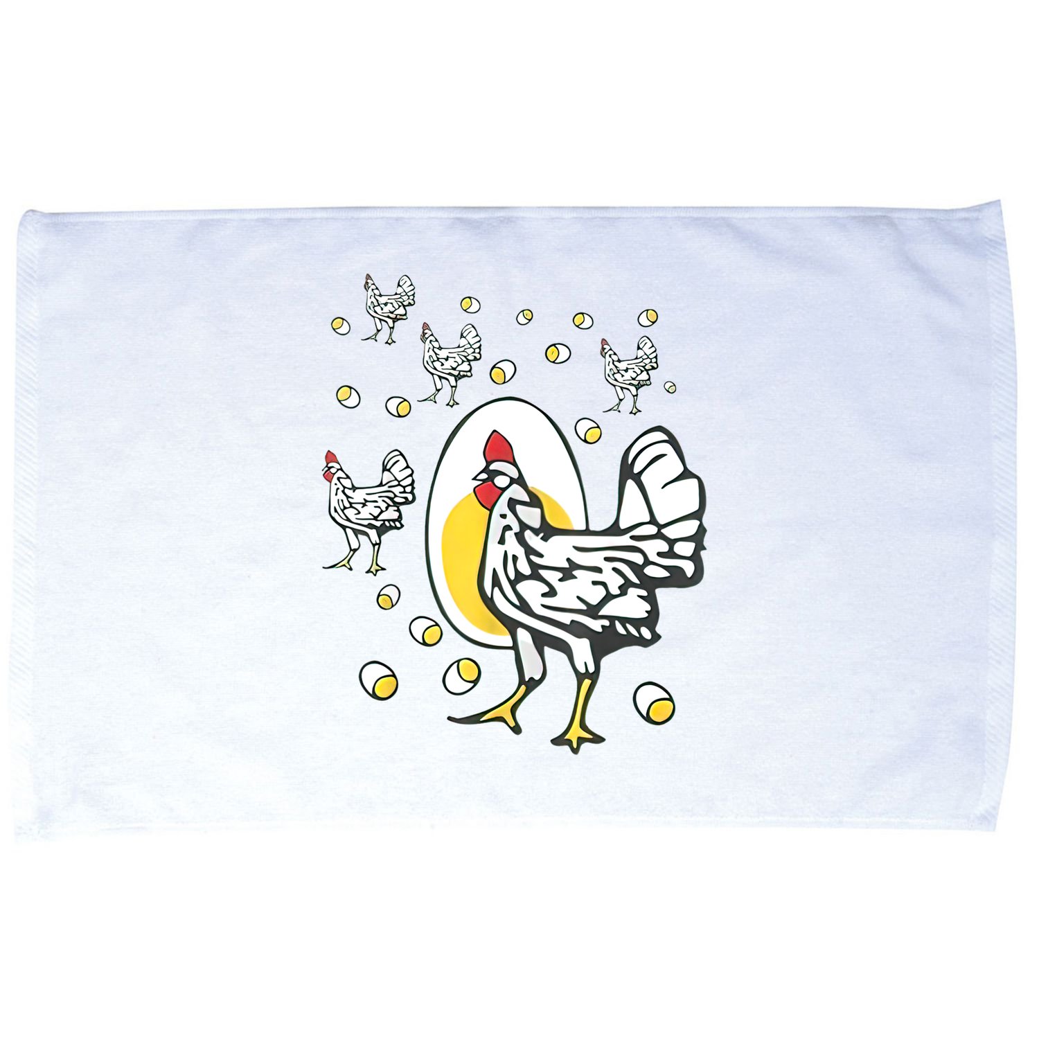 Roseanne Chicken Funny Roseanne Rooster And Egg Microfiber Hand Towel