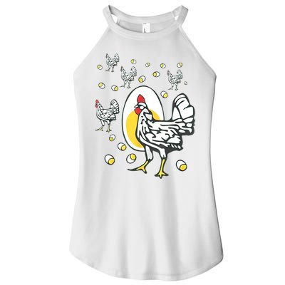 Roseanne Chicken Funny Roseanne Rooster And Egg Women's Perfect Tri Rocker Tank