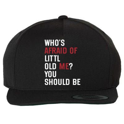 Retro Concert Funny Slogan Wool Snapback Cap