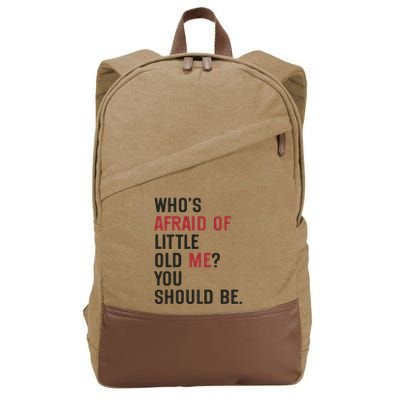 Retro Concert Funny Slogan Cotton Canvas Backpack