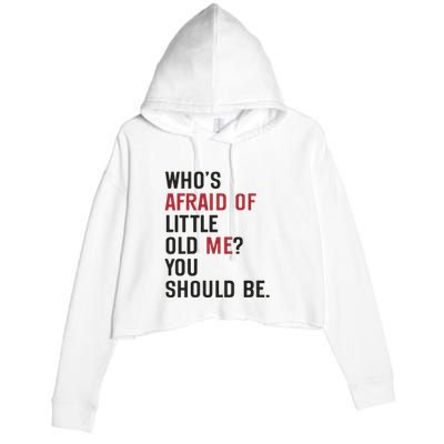Retro Concert Funny Slogan Crop Fleece Hoodie