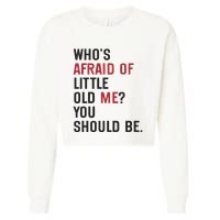 Retro Concert Funny Slogan Cropped Pullover Crew