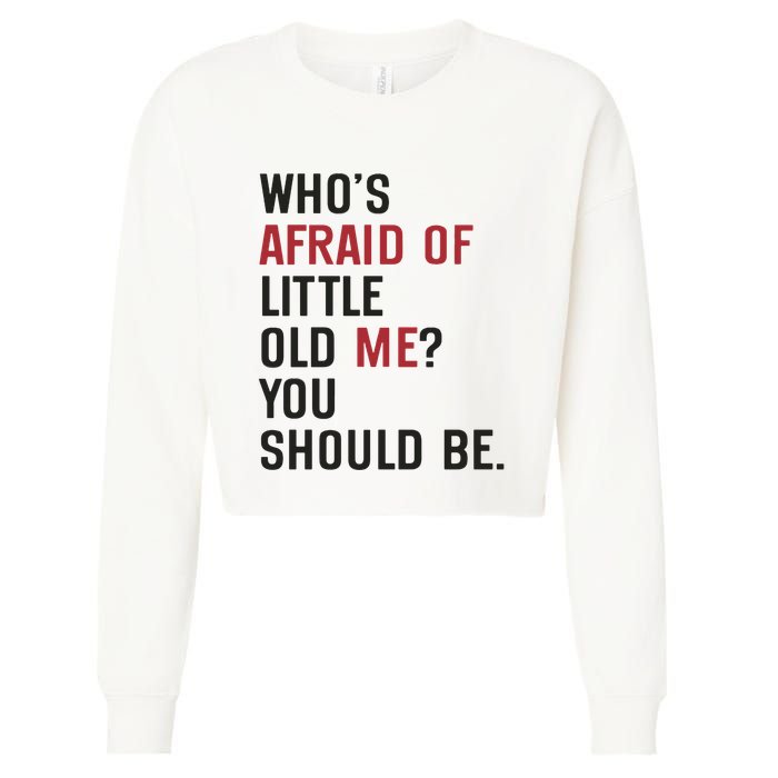 Retro Concert Funny Slogan Cropped Pullover Crew