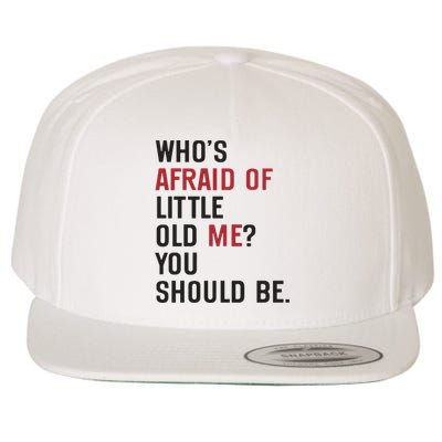 Retro Concert Funny Slogan Wool Snapback Cap