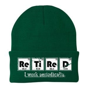 Retired Chemist Funny Gift Periodic Table Chemistry Knit Cap Winter Beanie