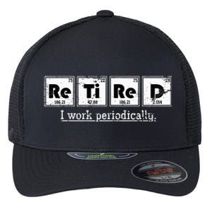 Retired Chemist Funny Gift Periodic Table Chemistry Flexfit Unipanel Trucker Cap