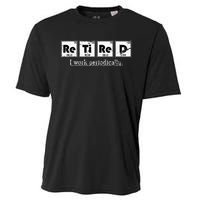 Retired Chemist Funny Gift Periodic Table Chemistry Cooling Performance Crew T-Shirt