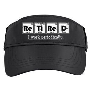 Retired Chemist Funny Gift Periodic Table Chemistry Adult Drive Performance Visor