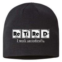 Retired Chemist Funny Gift Periodic Table Chemistry Sustainable Beanie