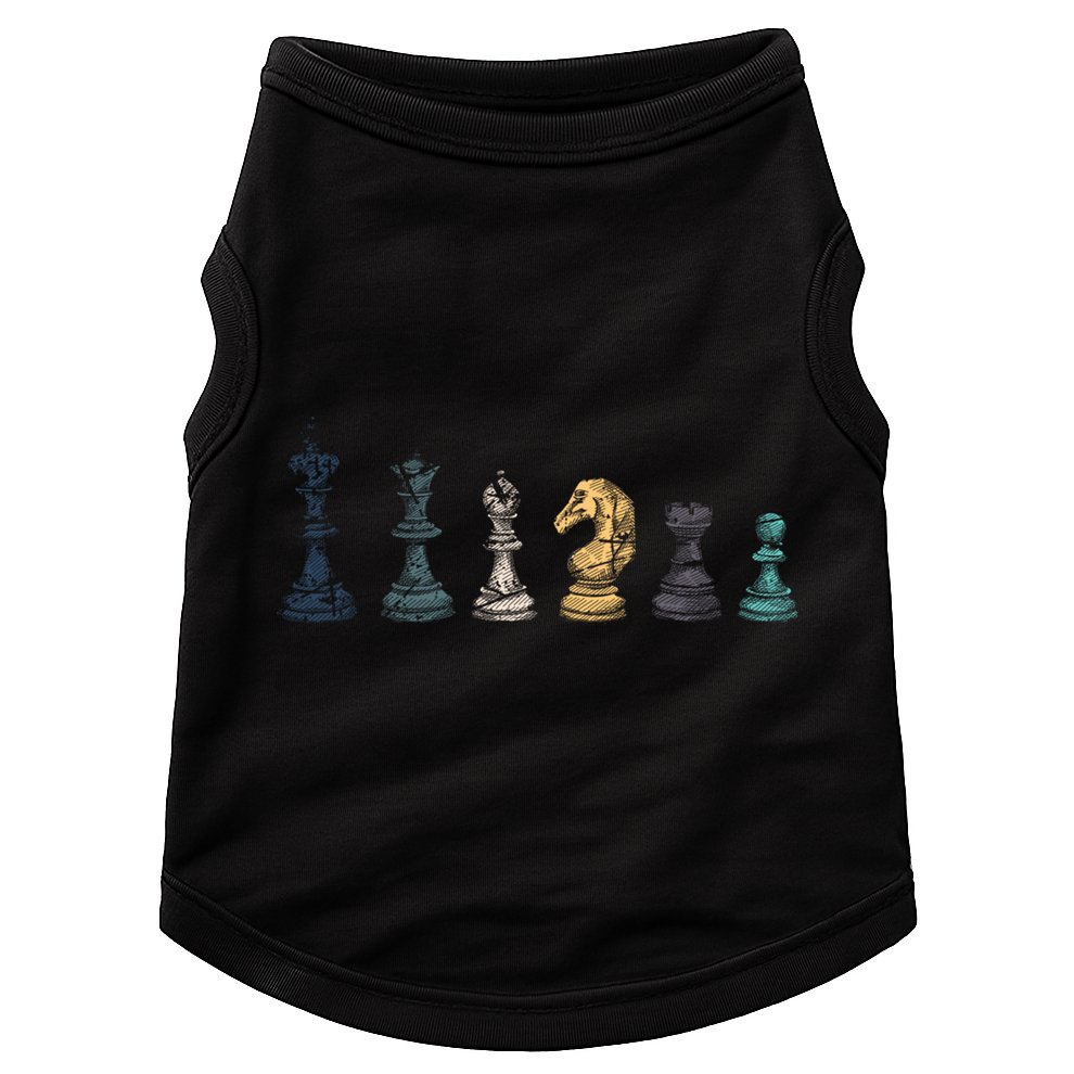 Retro Chess Funny Gift Doggie Tank