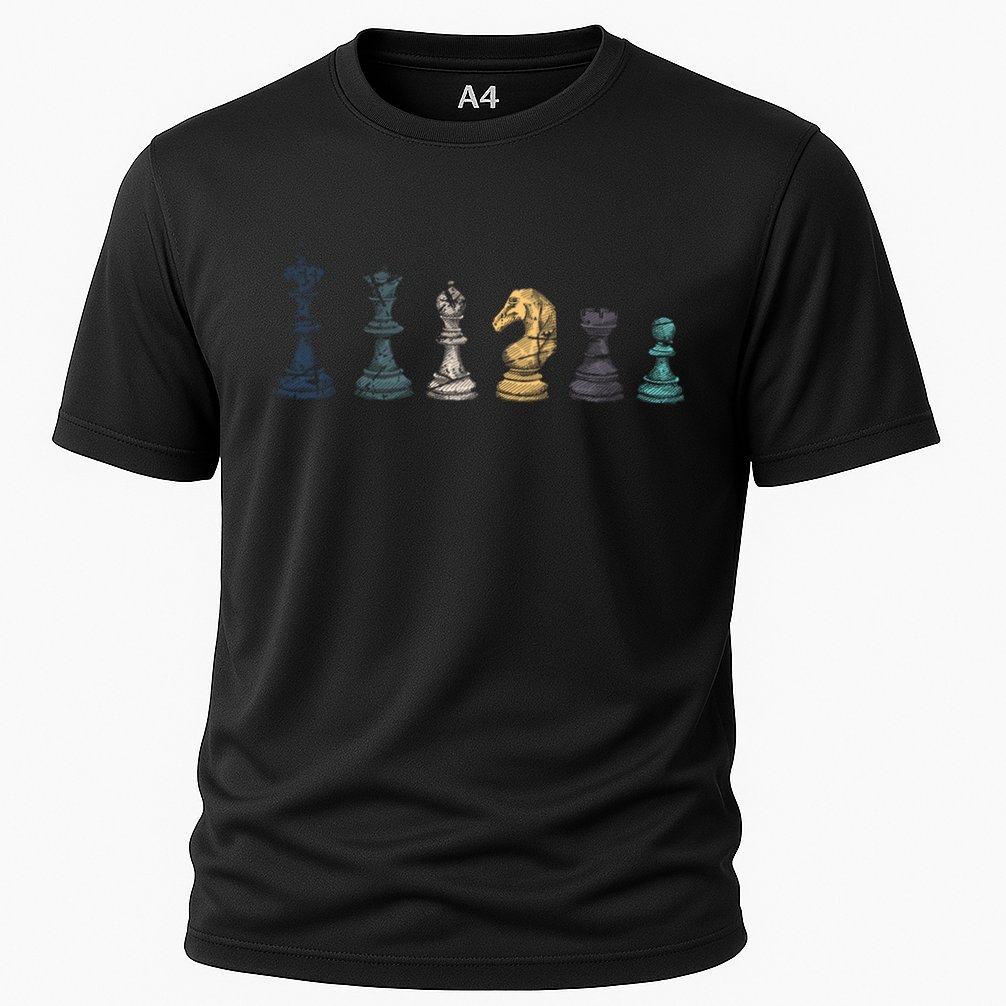 Retro Chess Funny Gift Cooling Performance Crew T-Shirt