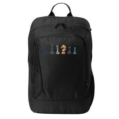 Retro Chess Funny Gift City Backpack