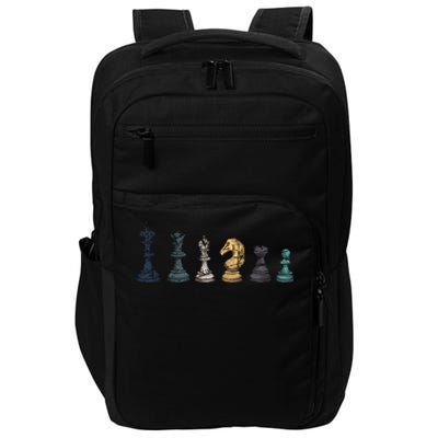 Retro Chess Funny Gift Impact Tech Backpack